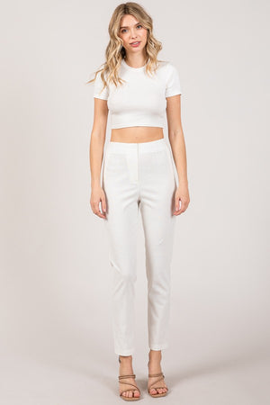 Linen Darted Trouser
