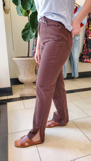 Side Slit HR Straight Brownie Bite