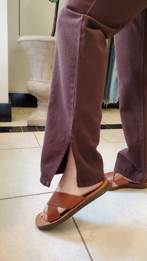 Side Slit HR Straight Brownie Bite